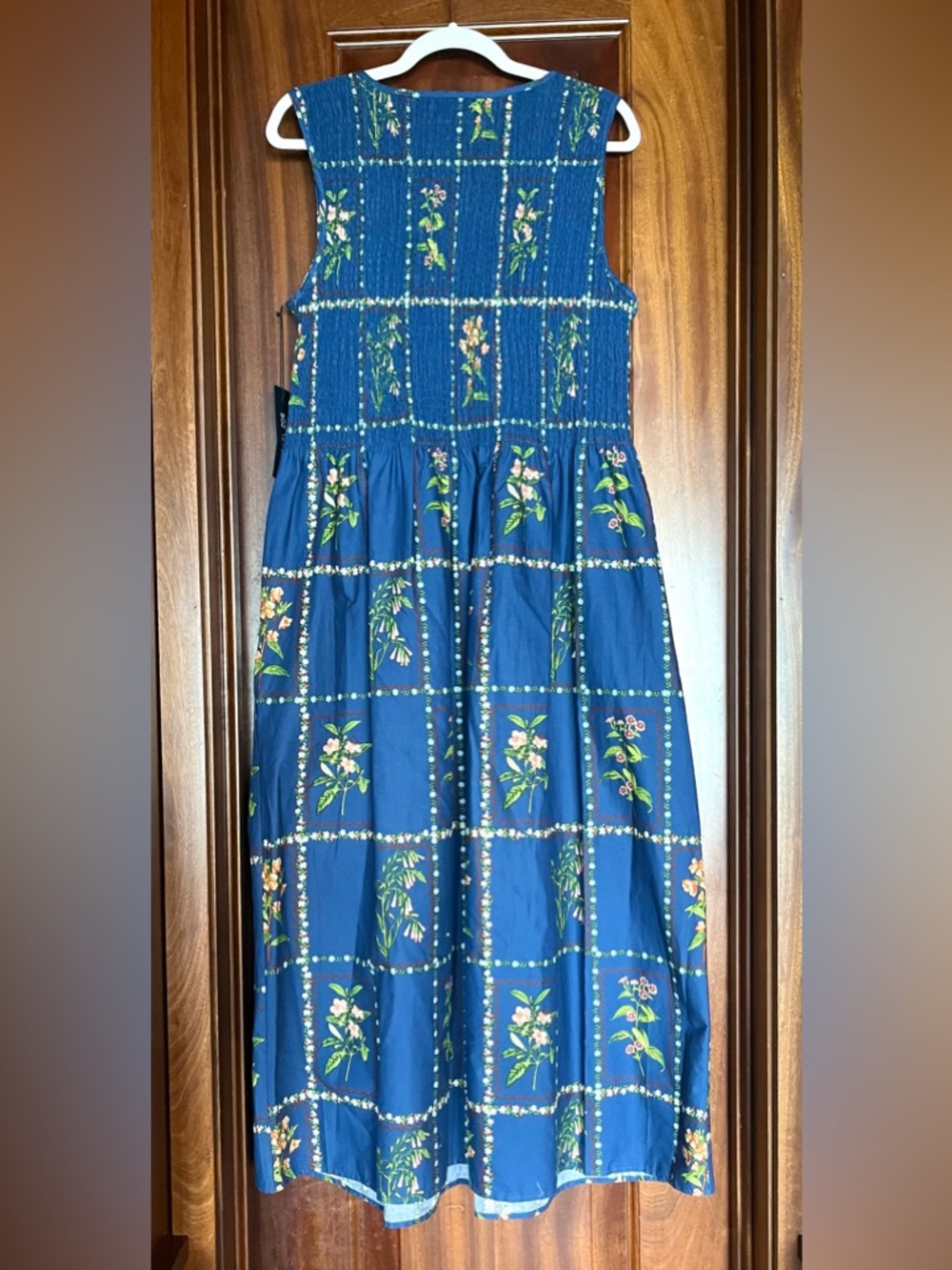 Rachael Zoe Navy Smocked Cosima Nap Maxi Dress (HHH Hill House Home) M Medium - Picture 2 of 6
